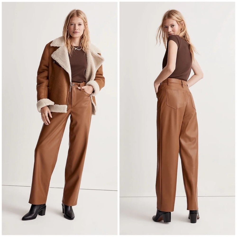 Madewell The Perfect Vintage Wide Leg Faux Leather